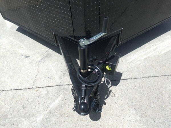 8.5x18 Black V-Nose Enclosed Trailer with Blackout Package (2) 3,500lb Axles - Image 9