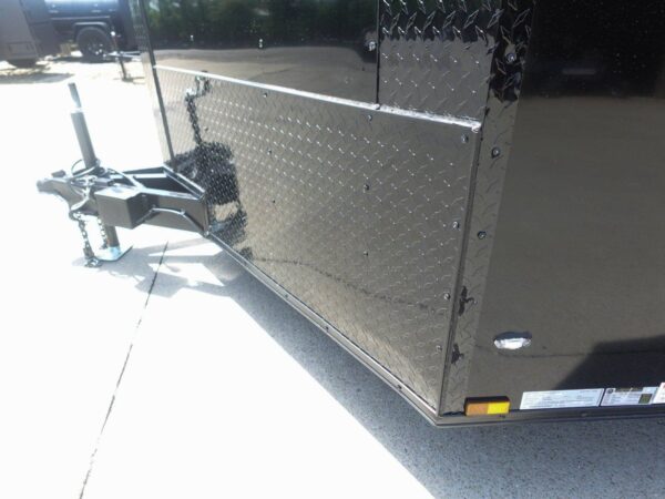 8.5x18 Black V-Nose Enclosed Trailer with Blackout Package (2) 3,500lb Axles - Image 10