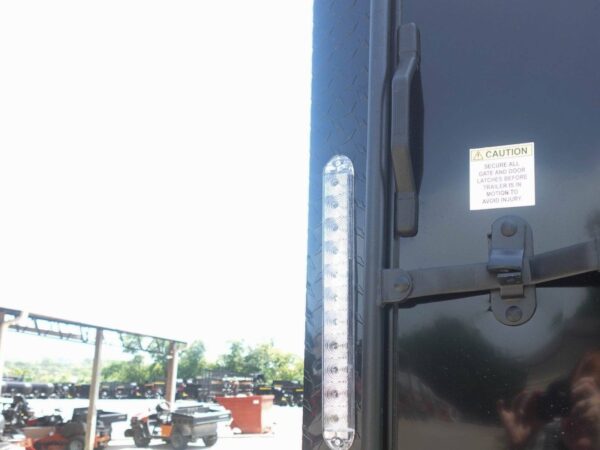8.5x18 Black V-Nose Enclosed Trailer with Blackout Package (2) 3,500lb Axles - Image 12