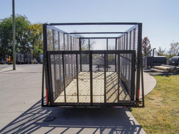 6.4x18 Straight Tail Utility Trailer 6ft Mesh (2) 3500lb Axles - Image 5