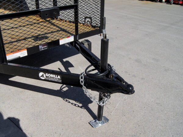 6.4x18 Straight Tail Utility Trailer 6ft Mesh (2) 3500lb Axles - Image 9