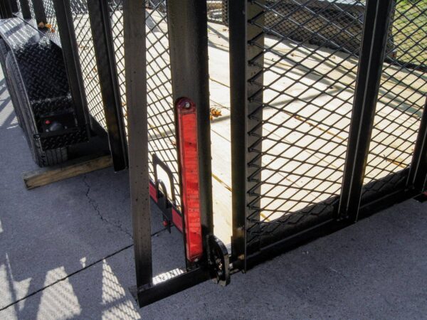 6.4x18 Straight Tail Utility Trailer 6ft Mesh (2) 3500lb Axles - Image 13