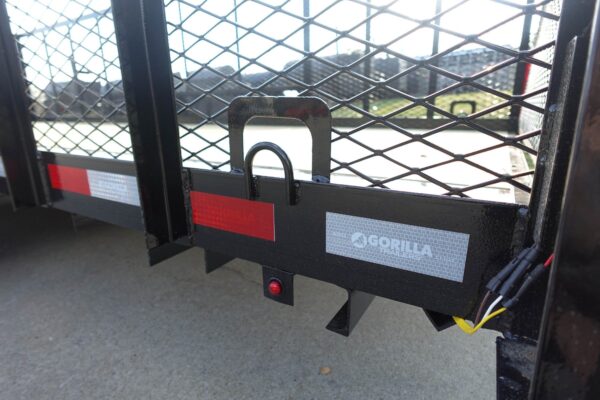 7x20 Heavy Duty Dovetail Utility Trailer 4ft Mesh Sides (2) 5,200lb Axles - Image 6