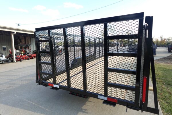 7x20 Heavy Duty Dovetail Utility Trailer 4ft Mesh Sides (2) 5,200lb Axles - Image 9