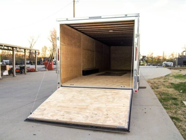 8.5 x 32 Silver Flat Nose Enclosed Trailer with (3) 7K Axles - Image 12
