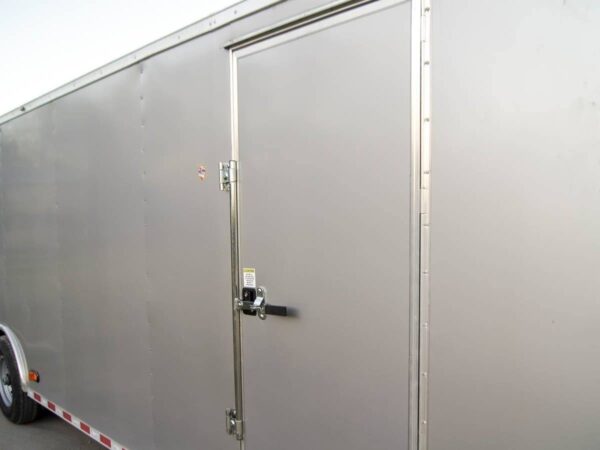 8.5 x 32 Silver Flat Nose Enclosed Trailer with (3) 7K Axles - Image 19
