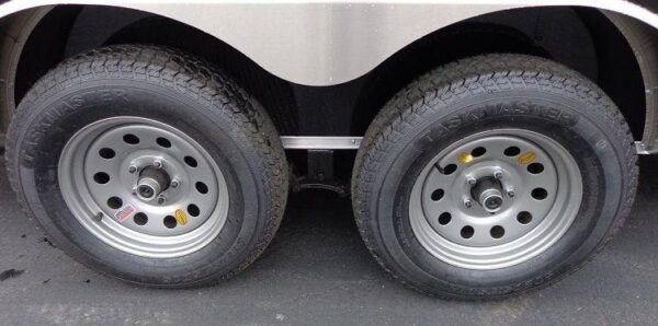 Enclosed Trailer 6'x16' Black - V-Nose Cargo Equipment Car ATV Storage - Image 8
