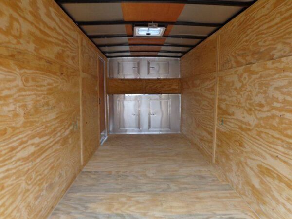 Enclosed Trailer 6'x16' Black - V-Nose Cargo Equipment Car ATV Storage - Image 11
