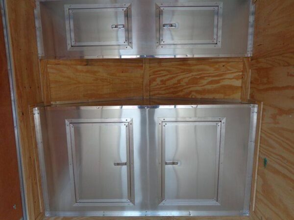 Enclosed Trailer 6'x16' Black - V-Nose Cargo Equipment Car ATV Storage - Image 13