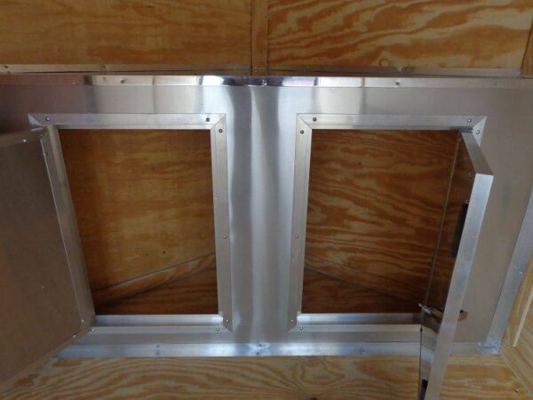Enclosed Trailer 6'x16' Black - V-Nose Cargo Equipment Car ATV Storage - Image 14