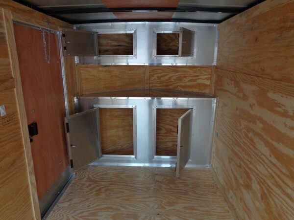 Enclosed Trailer 6'x16' Black - V-Nose Cargo Equipment Car ATV Storage - Image 15
