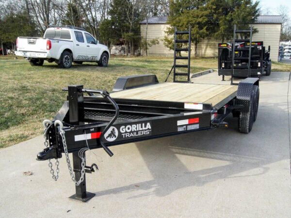 7x14 IBeam Equipment Trailer (2) 7K Axles with Stand-Up Ramps - Image 2