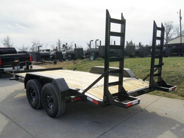7x14 IBeam Equipment Trailer (2) 7K Axles with Stand-Up Ramps - Image 6