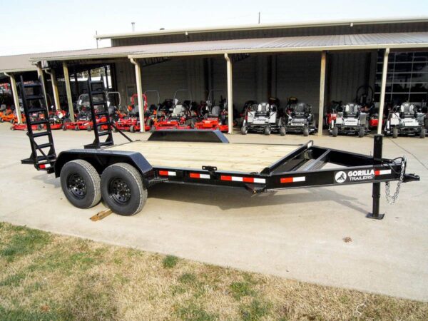 7x14 IBeam Equipment Trailer (2) 7K Axles with Stand-Up Ramps - Image 9