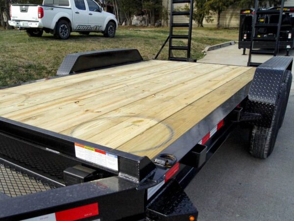 7x14 IBeam Equipment Trailer (2) 7K Axles with Stand-Up Ramps - Image 12