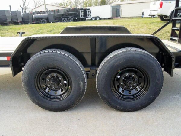 7x14 IBeam Equipment Trailer (2) 7K Axles with Stand-Up Ramps - Image 13
