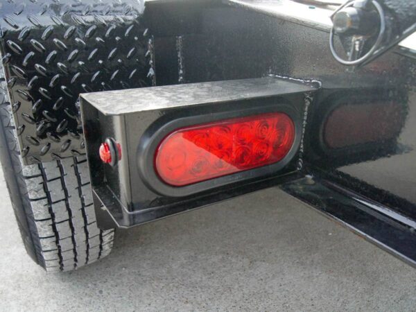7x14 IBeam Equipment Trailer (2) 7K Axles with Stand-Up Ramps - Image 14