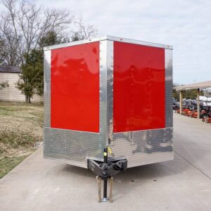Enclosed Trailer 8.5'x22' Red & Black - Car Hauler Storage