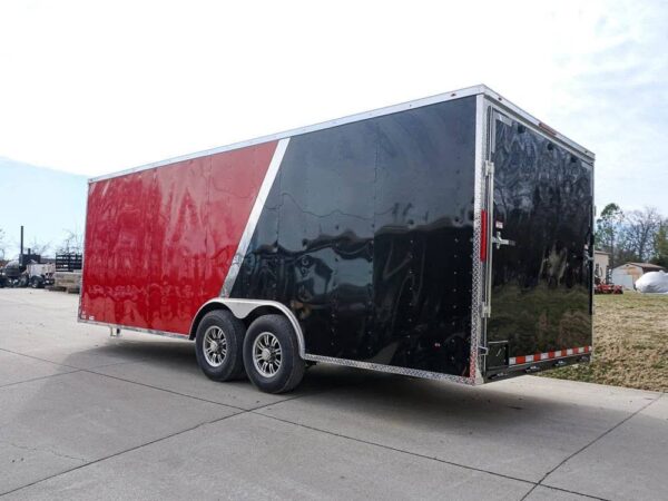 Enclosed Trailer 8.5'x22' Red & Black - Car Hauler Storage - Image 6