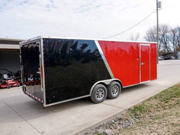 Enclosed Trailer 8.5'x22' Red & Black - Car Hauler Storage - Image 5