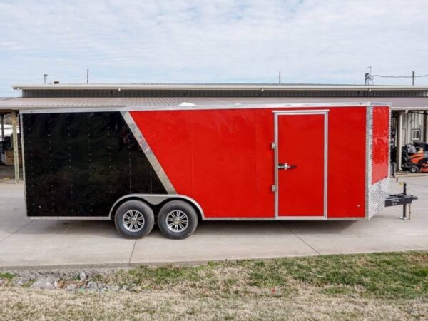Enclosed Trailer 8.5'x22' Red & Black - Car Hauler Storage - Image 3