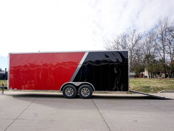 Enclosed Trailer 8.5'x22' Red & Black - Car Hauler Storage - Image 4