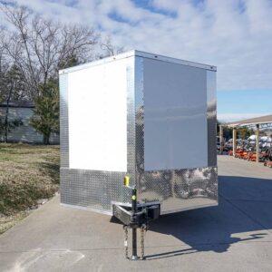Enclosed Trailer 8.5' x 20' White - Cargo Hauler Car Motorcycle Storage