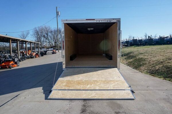 Enclosed Trailer 8.5' x 20' White - Cargo Hauler Car Motorcycle Storage - Image 15