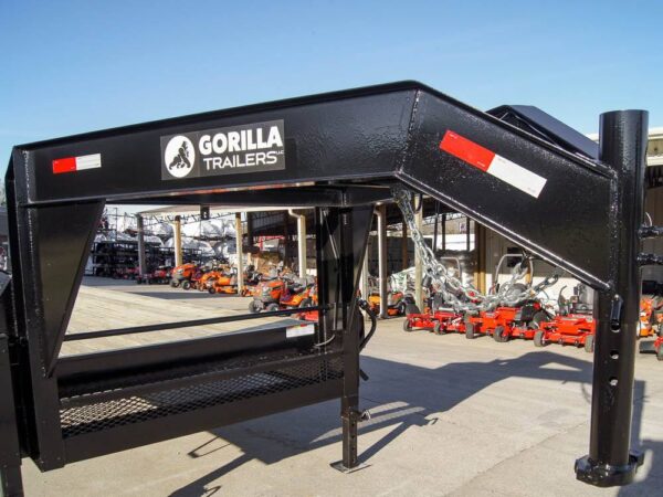 8.5x30 IBeam Gooseneck Deckover Trailer (2) 7K Axles Stand-Up Ramps - Image 7