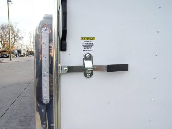 8.5x28 Flat Nose White Enclosed Trailer (2) 5,200lb Axles Cargo Storage - Image 13