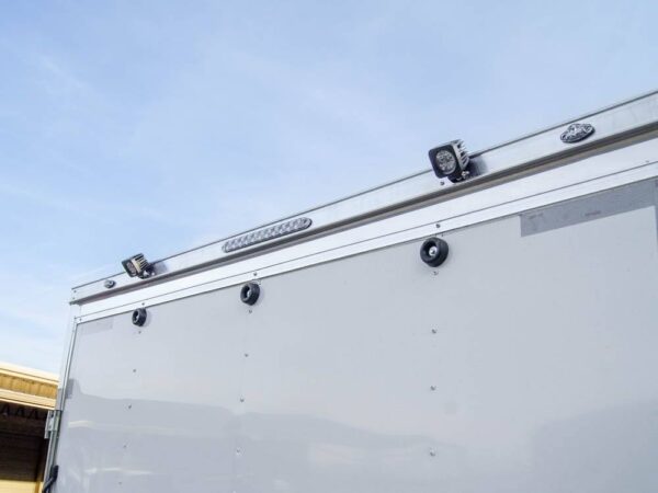 8.5x28 Flat Nose White Enclosed Trailer (2) 5,200lb Axles Cargo Storage - Image 12