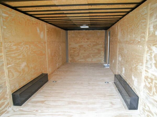 8.5x28 Flat Nose White Enclosed Trailer (2) 5,200lb Axles Cargo Storage - Image 18