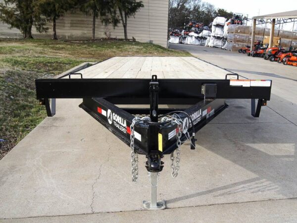 8.5x22 IBeam Deckover Equipment Trailer Straight Deck (2) 5200lb Axles - Image 3