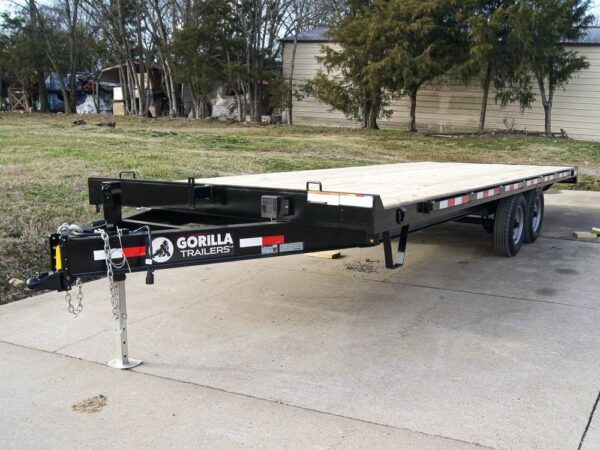 8.5x22 IBeam Deckover Equipment Trailer Straight Deck (2) 5200lb Axles - Image 2