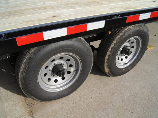 8.5x22 IBeam Deckover Equipment Trailer Straight Deck (2) 5200lb Axles - Image 9