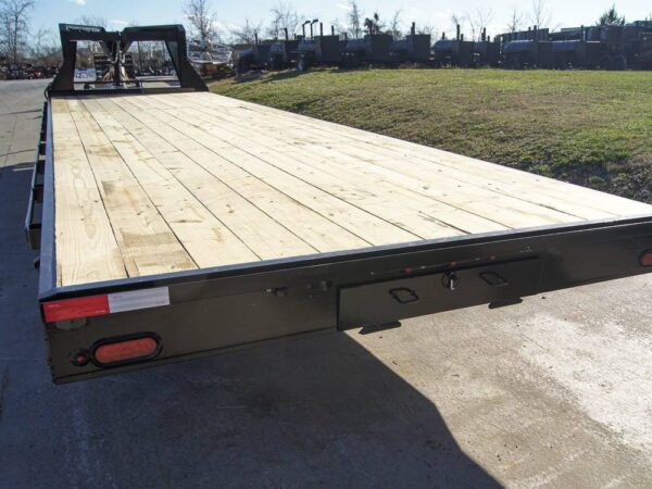 8.5x30 IBeam Gooseneck Straight Deckover Trailer (2) 7K Axles Slide Ramps - Image 6