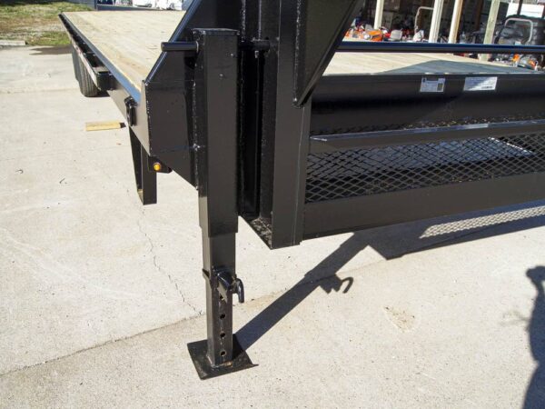 8.5x30 IBeam Gooseneck Straight Deckover Trailer (2) 7K Axles Slide Ramps - Image 9
