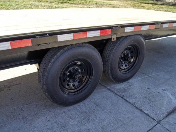 8.5x30 IBeam Gooseneck Straight Deckover Trailer (2) 7K Axles Slide Ramps - Image 13