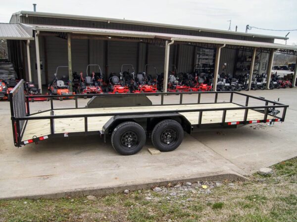 7x20 Tube Top Dovetail Utility Trailer (2) 3500lb Axles - Image 7