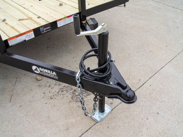 7x20 Tube Top Dovetail Utility Trailer (2) 3500lb Axles - Image 9