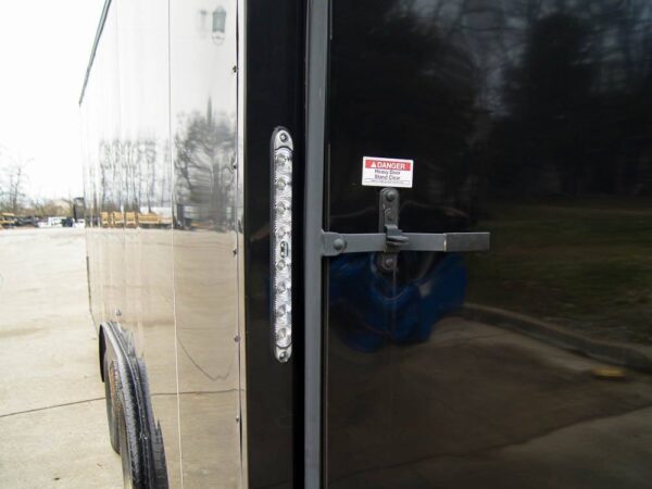 8.5x18 Black V-Nose Enclosed Trailer with Extended Tongue and Blackout Package (2) 3,500lb Axles - Image 10