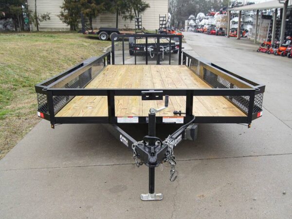 7x20 Dovetail Utility Trailer with Side Baskets (2) 3,500lb Axles - Image 3