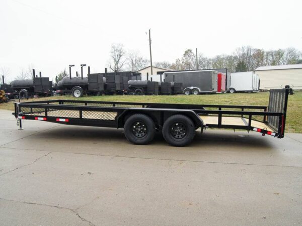 7x20 Dovetail Utility Trailer with Side Baskets (2) 3,500lb Axles - Image 4
