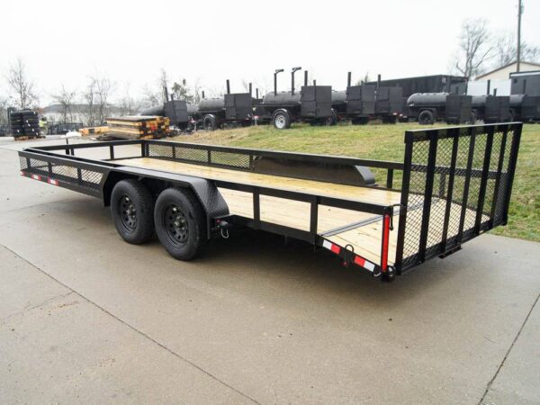 7x20 Dovetail Utility Trailer with Side Baskets (2) 3,500lb Axles - Image 5