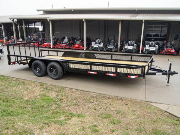 7x20 Dovetail Utility Trailer with Side Baskets (2) 3,500lb Axles - Image 7
