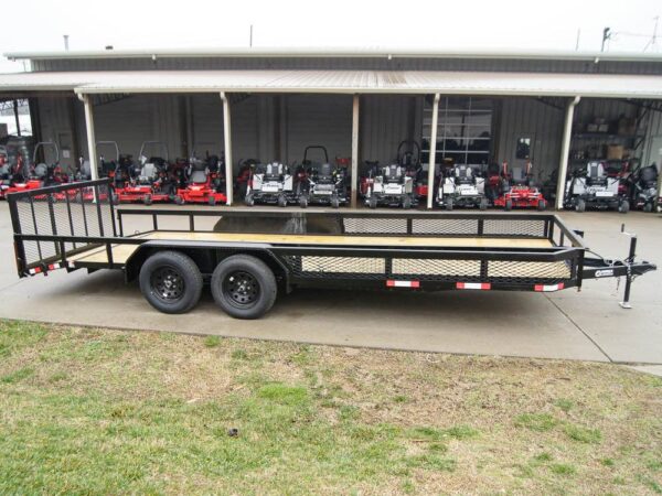 7x20 Dovetail Utility Trailer with Side Baskets (2) 3,500lb Axles - Image 8