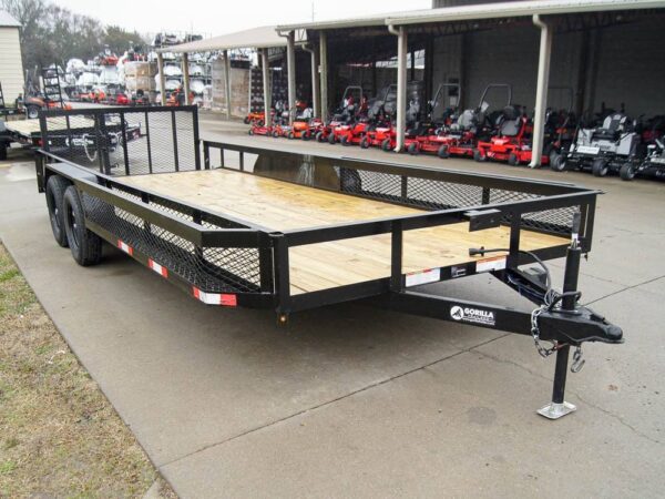 7x20 Dovetail Utility Trailer with Side Baskets (2) 3,500lb Axles - Image 9