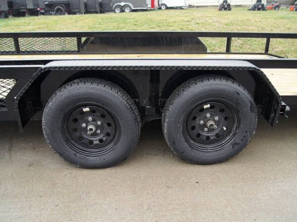 7x20 Dovetail Utility Trailer with Side Baskets (2) 3,500lb Axles - Image 14