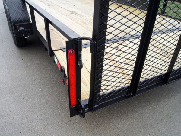 7x20 Dovetail Utility Trailer with Side Baskets (2) 3,500lb Axles - Image 15