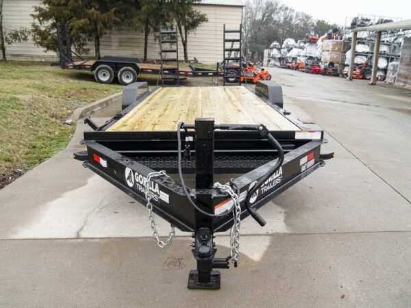 7x22 IBEAM Equipment Trailer (2) 7K Axles Stand-Up Ramps 14K GVWR - Image 2
